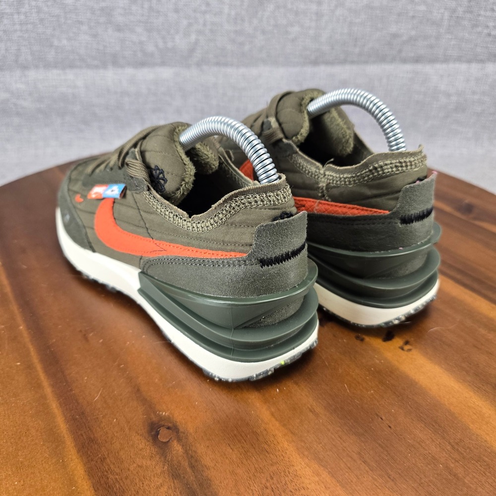 Nike Waffle One SE Toasty Oil Green Team Orange DC8890-200 Mens Size 6 Sneaker - Picture 9 of 13